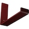 Ekena Millwork Steel Hanging Shelf Bracket, Hammered Bright Red 2"W x 10"D x 6 1/2"H BKTM02X10X06HSHRE - alternate 1